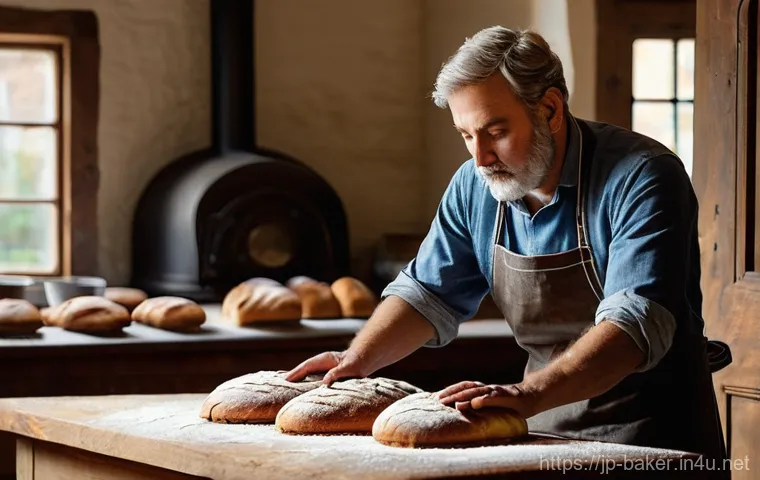 제과제빵 레시피 개발자의 업무 - **Recipe Developer's Creative Process in a Modern Kitchen:**
    A bright, clean, and modern profess...